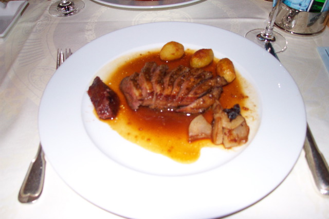 Duck with Date puree and sauce