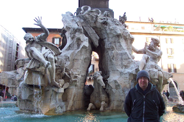 Fountain of the four rivers, Piazza Navona, Rome