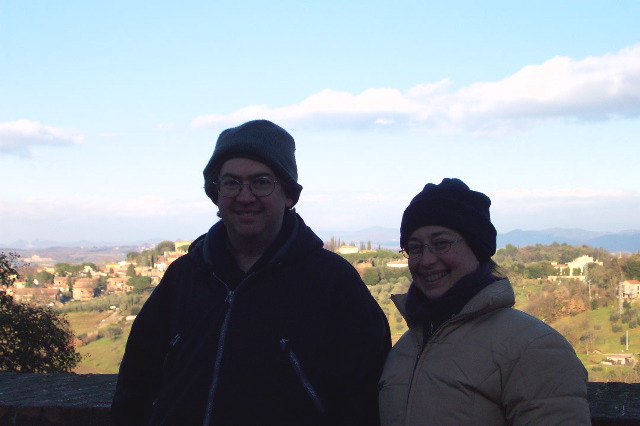 Tuscan countryside viewed from Siena