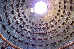 Under the dome of the Pantheon, Rome