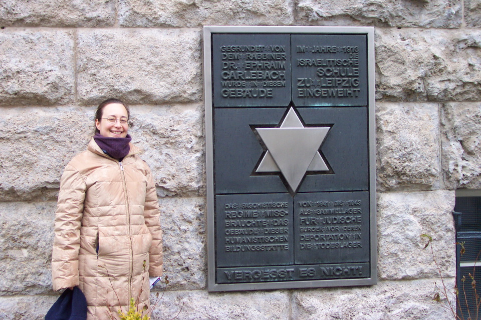 At the former Israelitische Schule established by Dr. Ephraim Carlebach, Leipzig