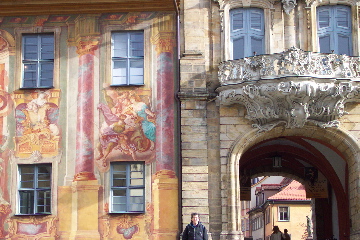 Fresco detail on Bamberg old town hall