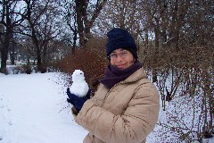 Shirley's first snowman