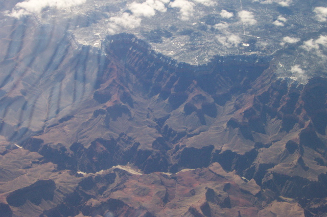 The grand canyon from the air